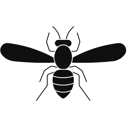 Bee Silhouette Icon Genesee County Michigan