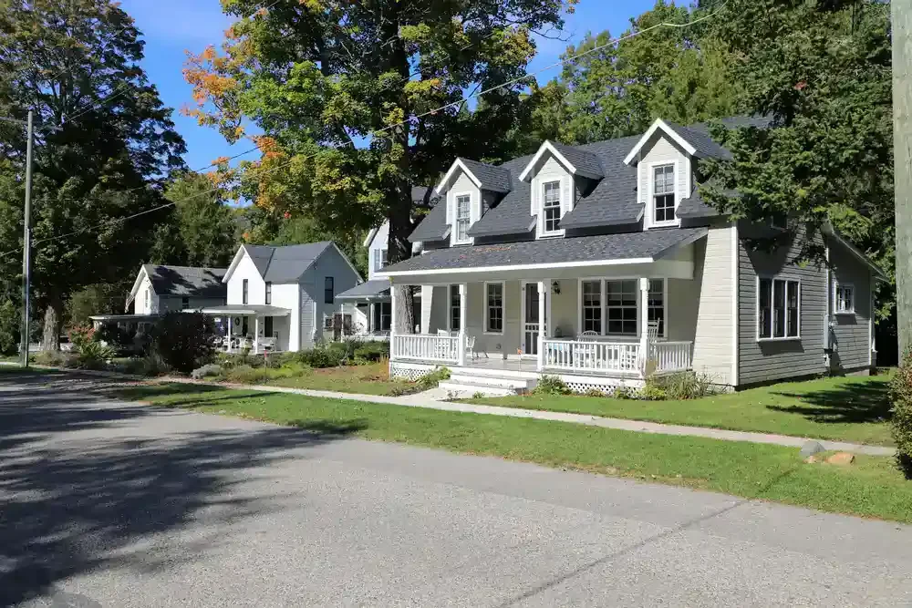 Charming Neighborhood Houses Street Genesee County Michigan