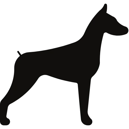 Dog Silhouette Standing Genesee County Michigan