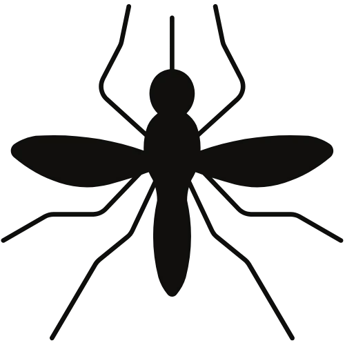 Mosquito Silhouette Symbol Genesee County Michigan