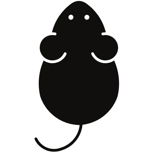 Mouse Silhouette Symbol Genesee County Michigan