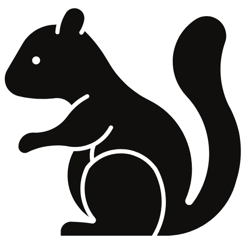 Squirrel Silhouette Icon Genesee County Michigan