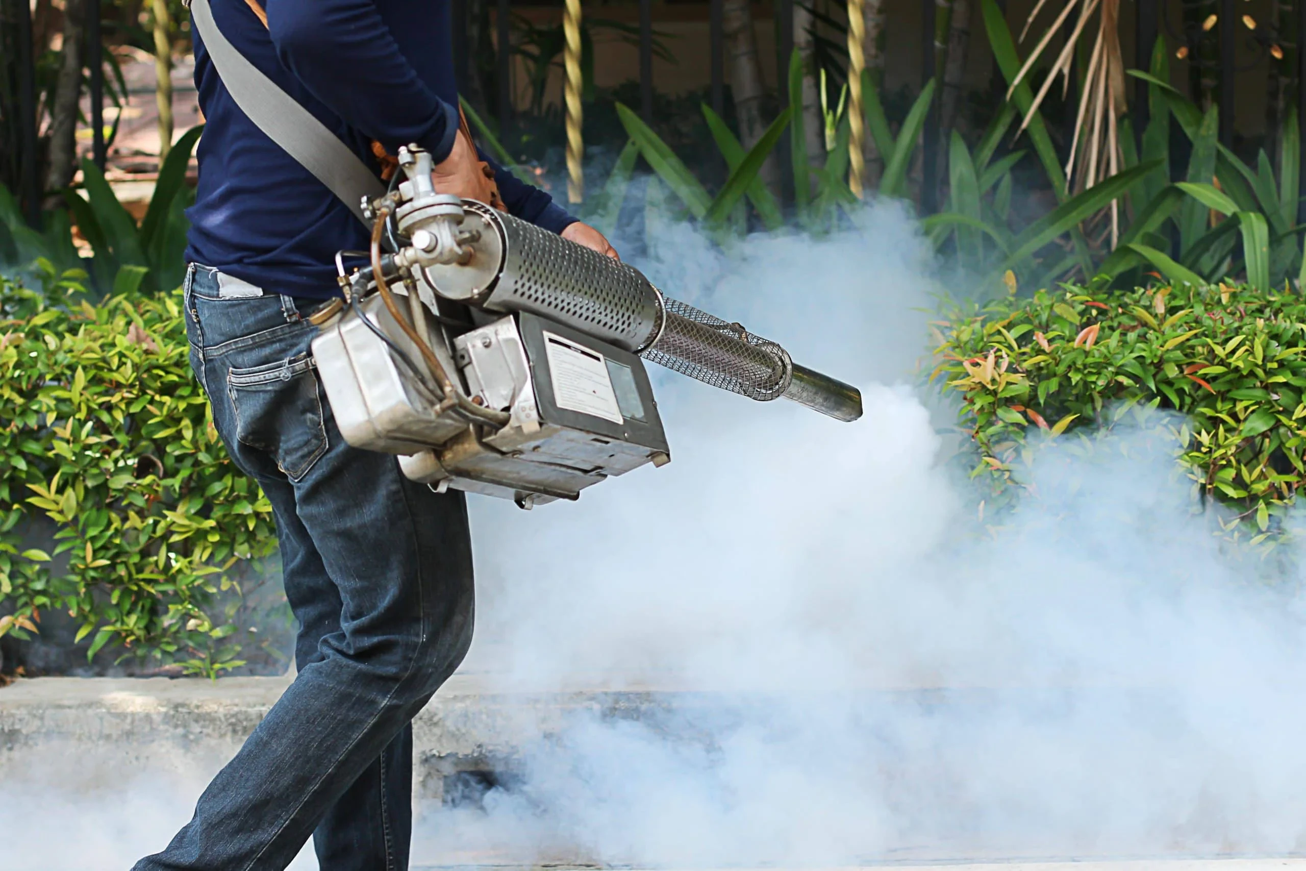 Mosquito Fogging Operation Outdoors Genesee County Michigan