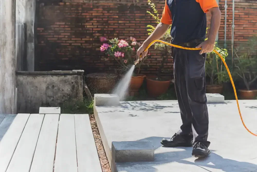 Spraying Patio Pest Control Genesee County Michigan